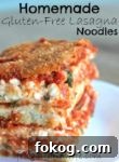 Homemade gluten-free lasagna noodles - so good!