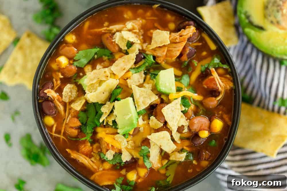 Instant Pot Chicken Taco Soup