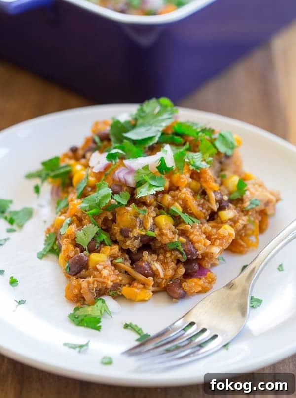 Barbecue Chicken Quinoa Casserole