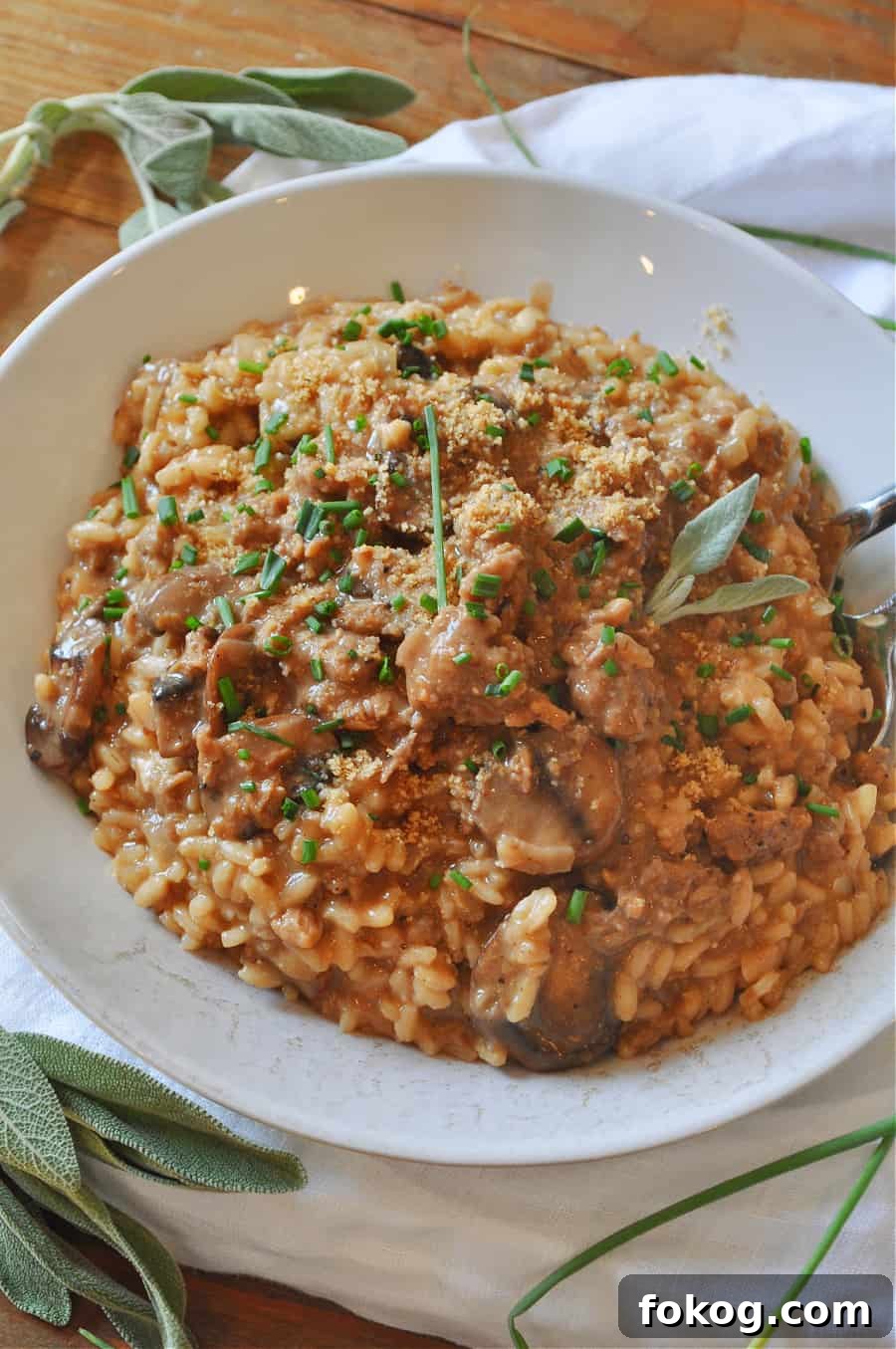 Vegan Salisbury Steak Risotto Recipe — Flavorful Comfort Meal 2 img 18861 2