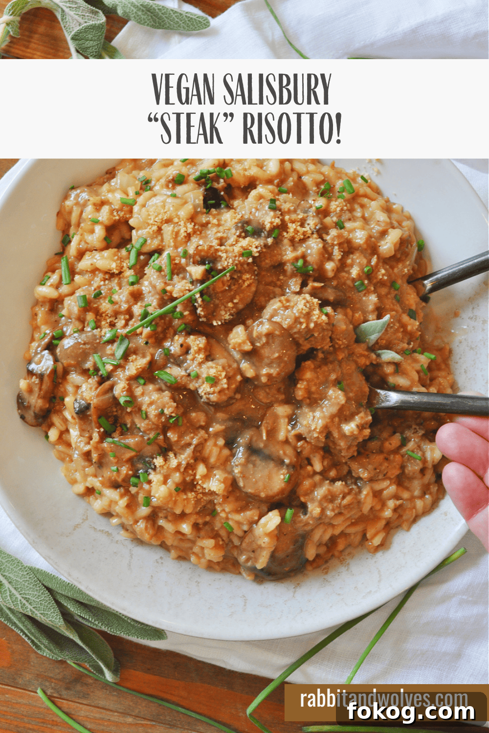Vegan Salisbury Steak Risotto Recipe — Flavorful Comfort Meal 6 img 18861 6