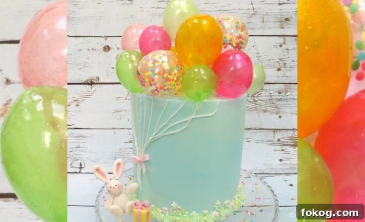 Gelatin Balloons Cake