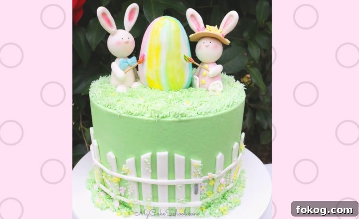 Adorable Bunnies with Easter Egg