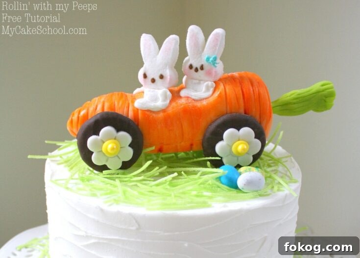 Carrot Car with Peeps Bunnies