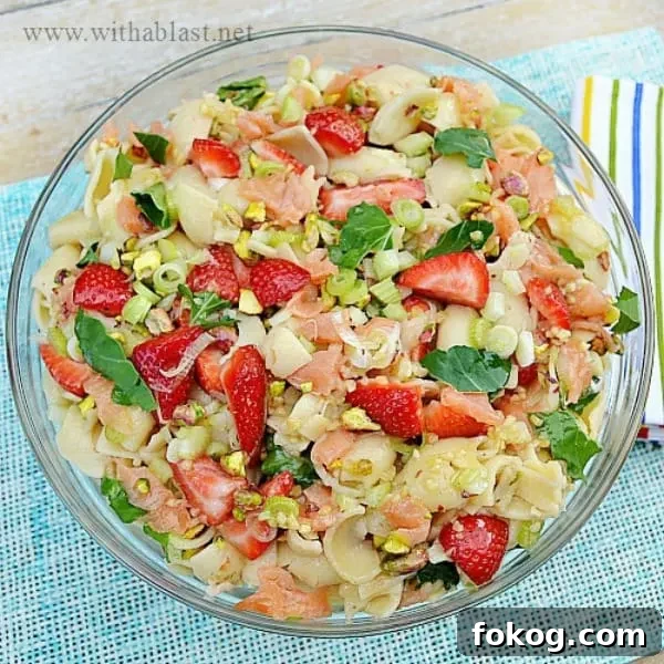 Creamy Chicken, Avocado & Pasta Salad Recipe for Summer Meals 3 Strawberry and Salmon Pasta Salad