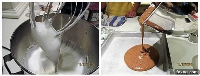 Yule Log process photos 1 and 2.