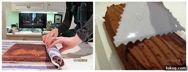Yule Log Process photos 3 and 4.