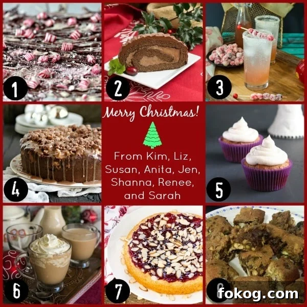 Christmas Desserts Party Collage