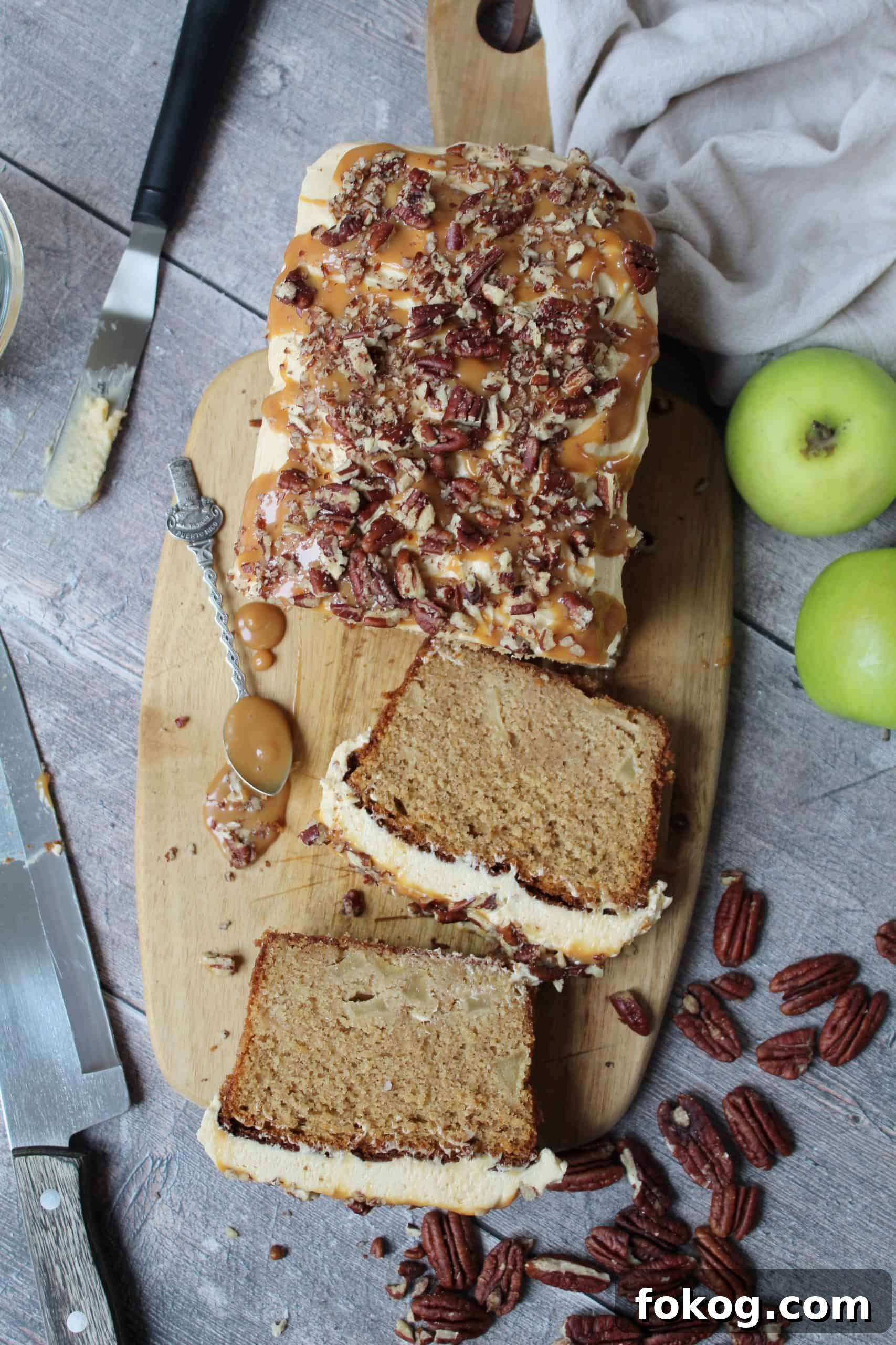 Salted Caramel Apple Cake Recipe for Autumn Gatherings 5 gluten free apple and salted caramel cake