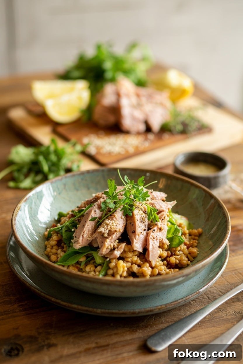 Protein-Packed Tuna Grain Bowl with Avocado & Veggies 2 Tuna Grain Bowl - feature