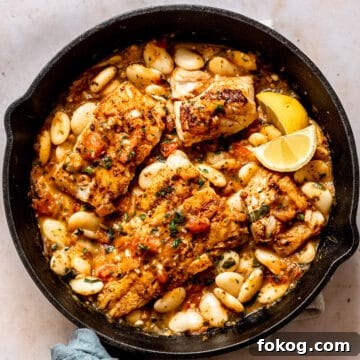 Aldi Budget Meal Plan: 7-Day Grocery List & Recipes 4 Blackened cod with tomatoes and beans