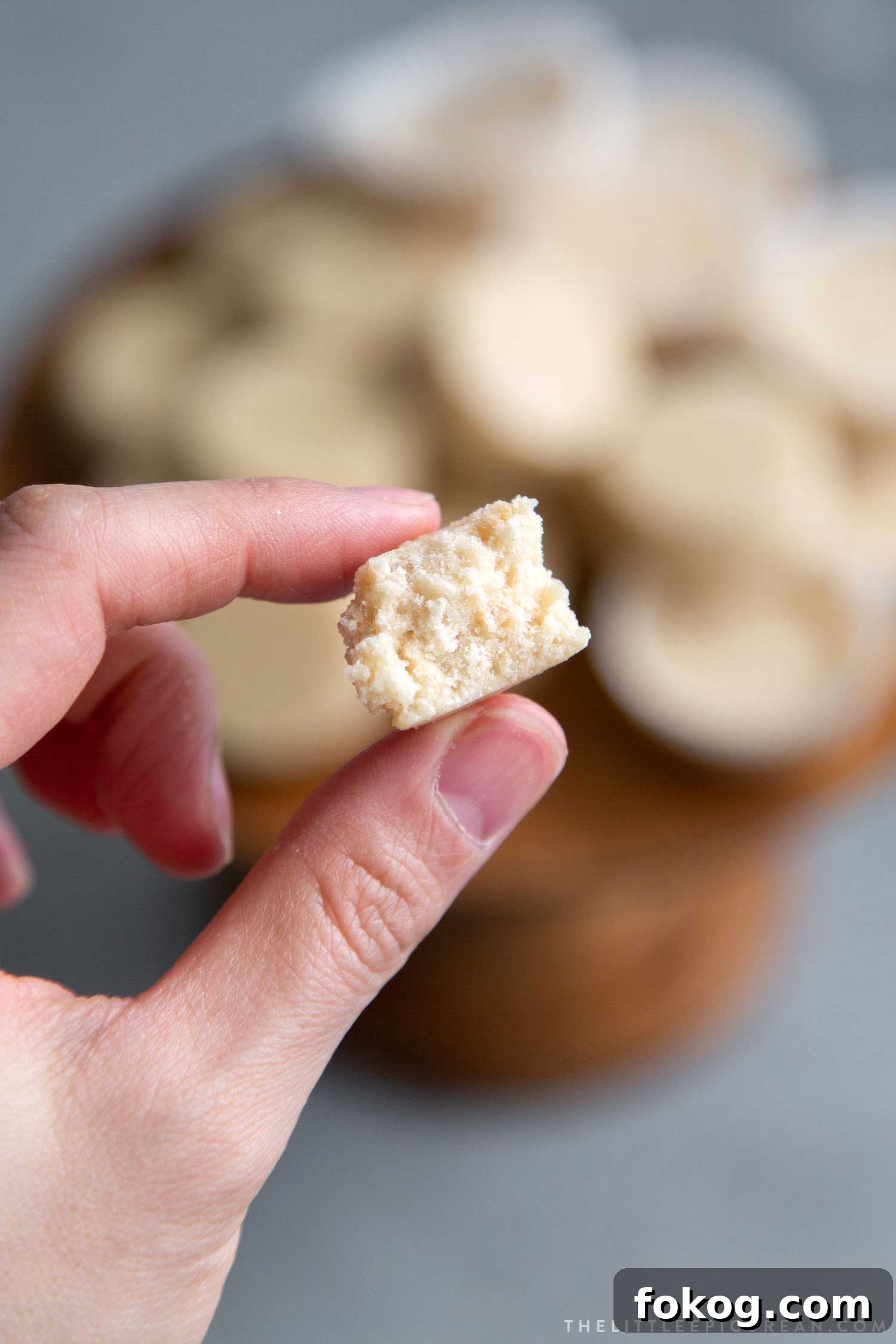 Filipino Polvoron Shortbread Cookie