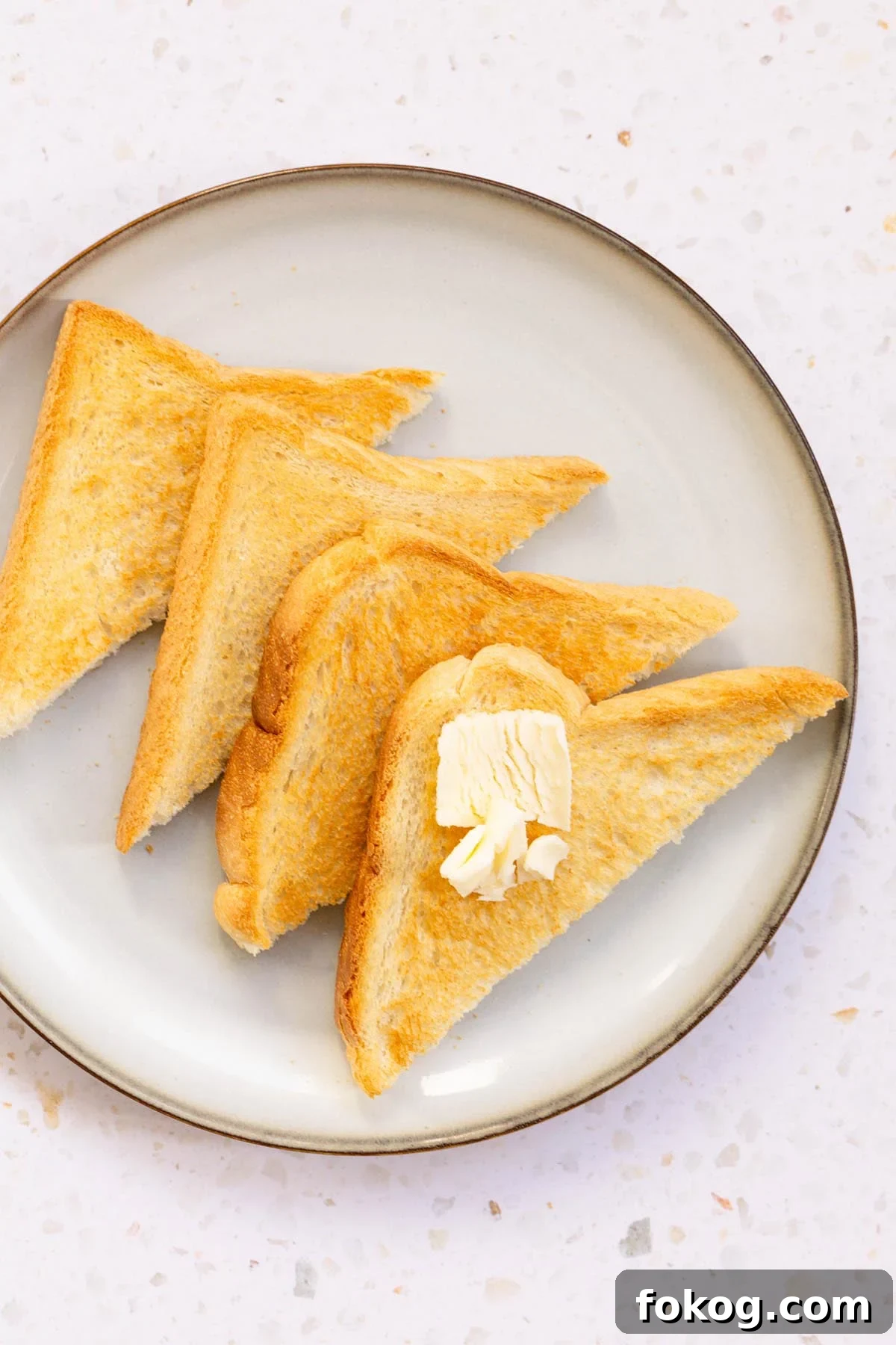 Crispy Air Fryer Toast Recipes for Quick Breakfasts 5 Air fryer toast slices with butter