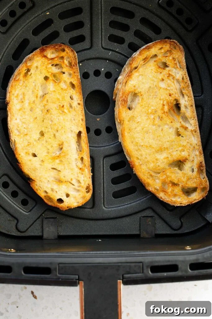 Crispy Air Fryer Toast Recipes for Quick Breakfasts 6 Toast in the air fryer