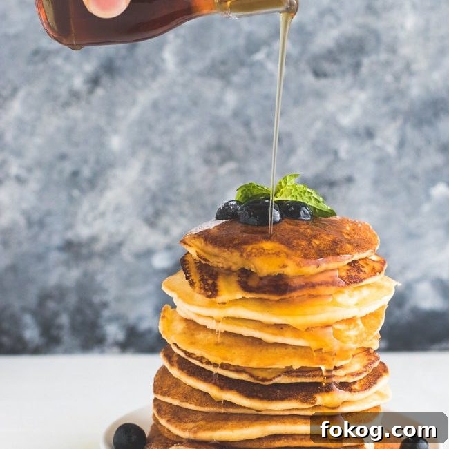 Keto Pancakes with maple syrup