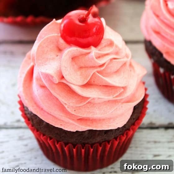 Cherry Coke Cupcakes