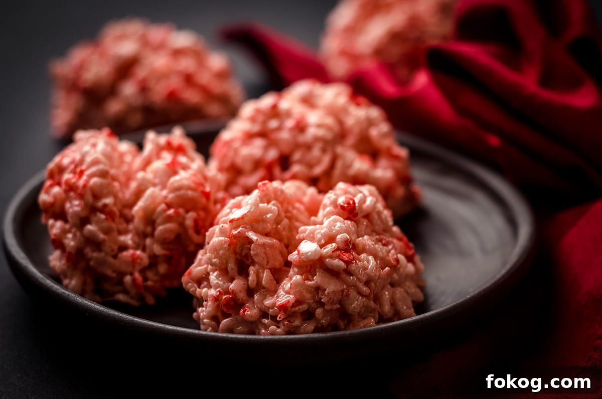 Rice Krispies Brains Recipe: Spooky Halloween Treats Tutorial 13 rice krispies brains on a plate