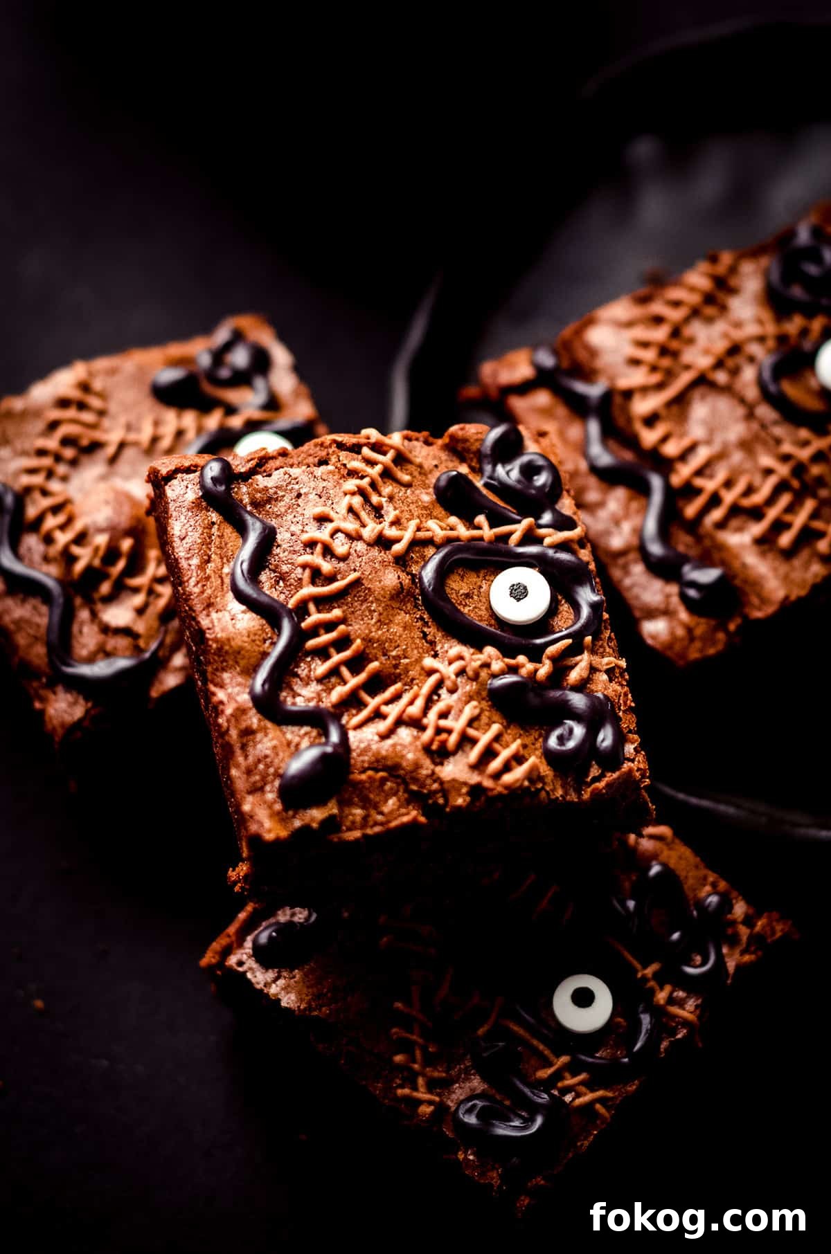 Rice Krispies Brains Recipe: Spooky Halloween Treats Tutorial 17 hocus pocus brownies on a plate