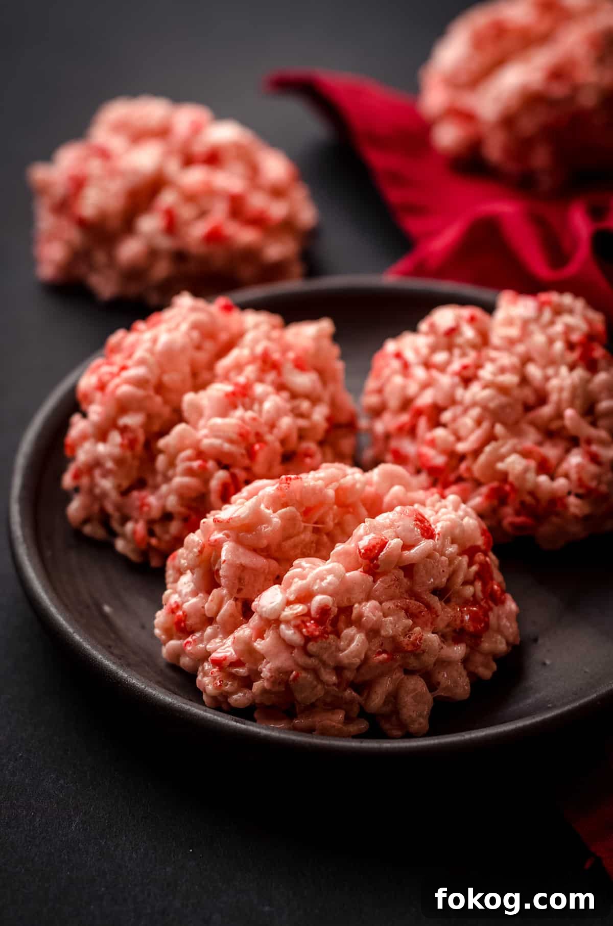 Rice Krispies Brains Recipe: Spooky Halloween Treats Tutorial 4 rice krispies treats brains on a plate