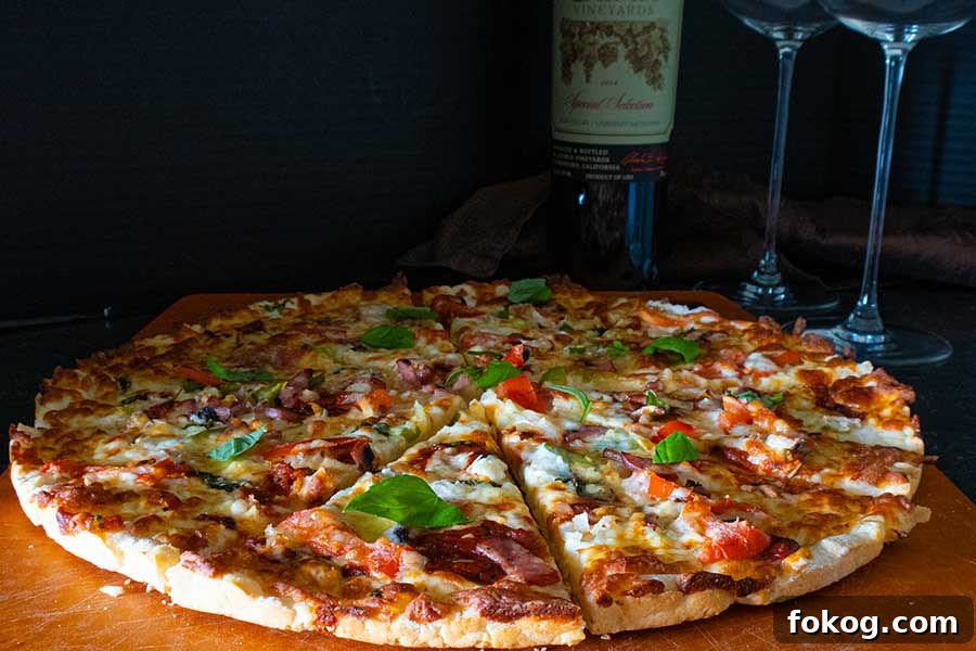 whole gluten-free, yeast-free thin crust crispy pizza with toppings