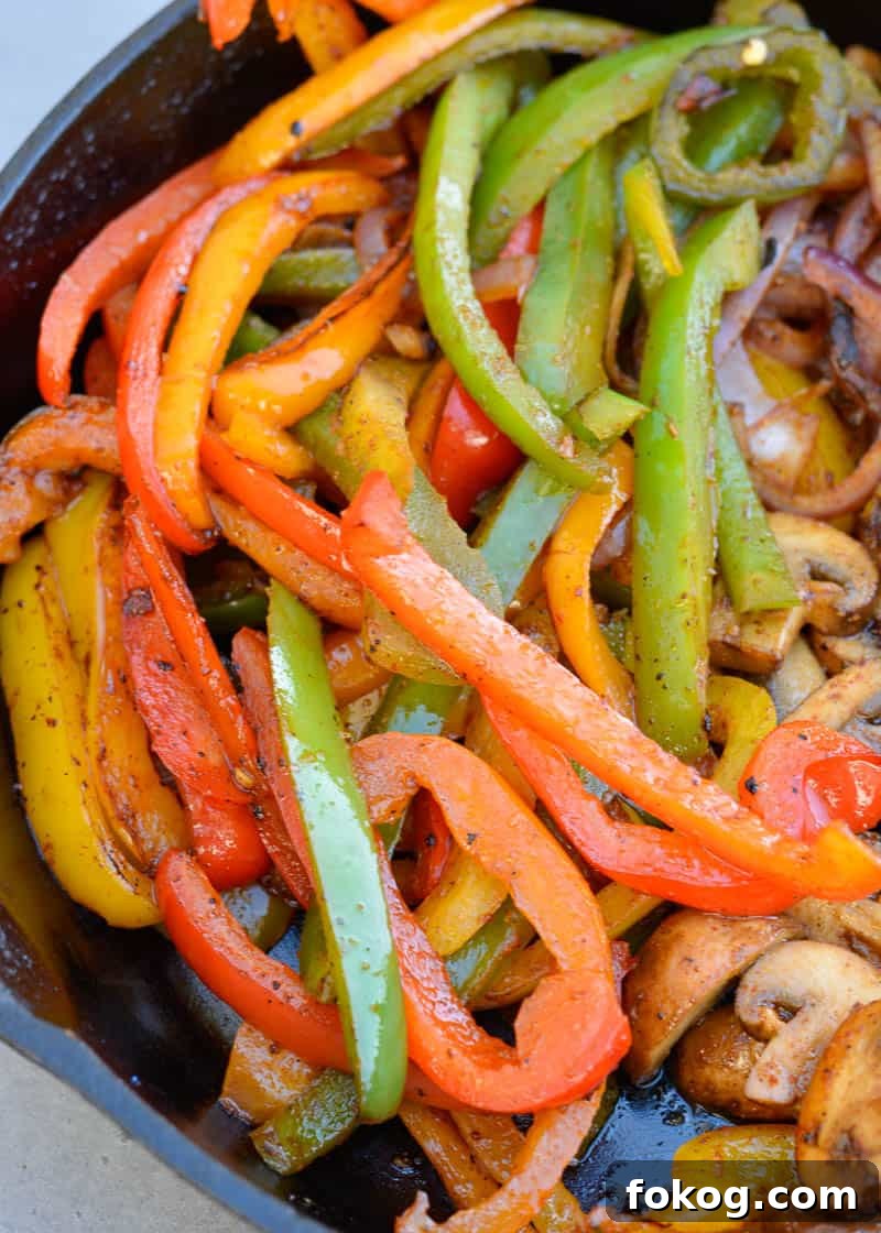 One-Pan Fajita Vegetables: Flavorful Veggie Skillet Recipe 3 These savory Fajita Veggies are the perfect low carb side for your favorite grilled meats! You can also wrap them in a warm tortilla for excellent Vegetarian Fajitas!