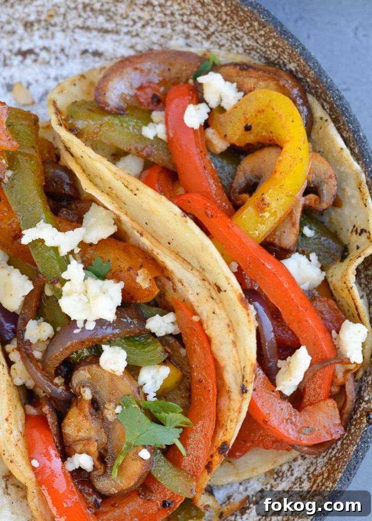One-Pan Fajita Vegetables: Flavorful Veggie Skillet Recipe 6 These savory Fajita Veggies are the perfect low carb side for your favorite grilled meats! You can also wrap them in a warm tortilla for excellent Vegetarian Fajitas!