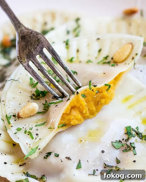 Butternut Squash Ravioli with Garlic-Infused Olive Oil Dressing 4 butternut squash ravioli with garlic infused olive oil