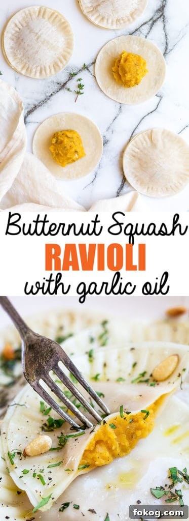 Butternut Squash Ravioli with Garlic-Infused Olive Oil Dressing 6 Choosingchia.com| These butternut squash ravioli with garlic infused olive oil make the perfect easy Fall dinner.