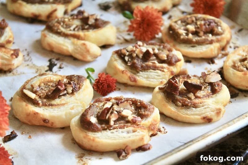 easy pumpkin puff pastry pinwheels