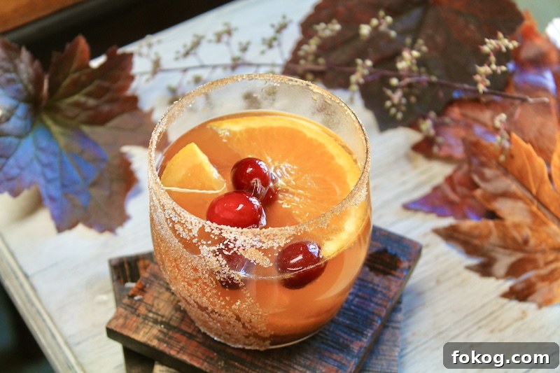 thanksgiving bourbon cocktail old fashioned