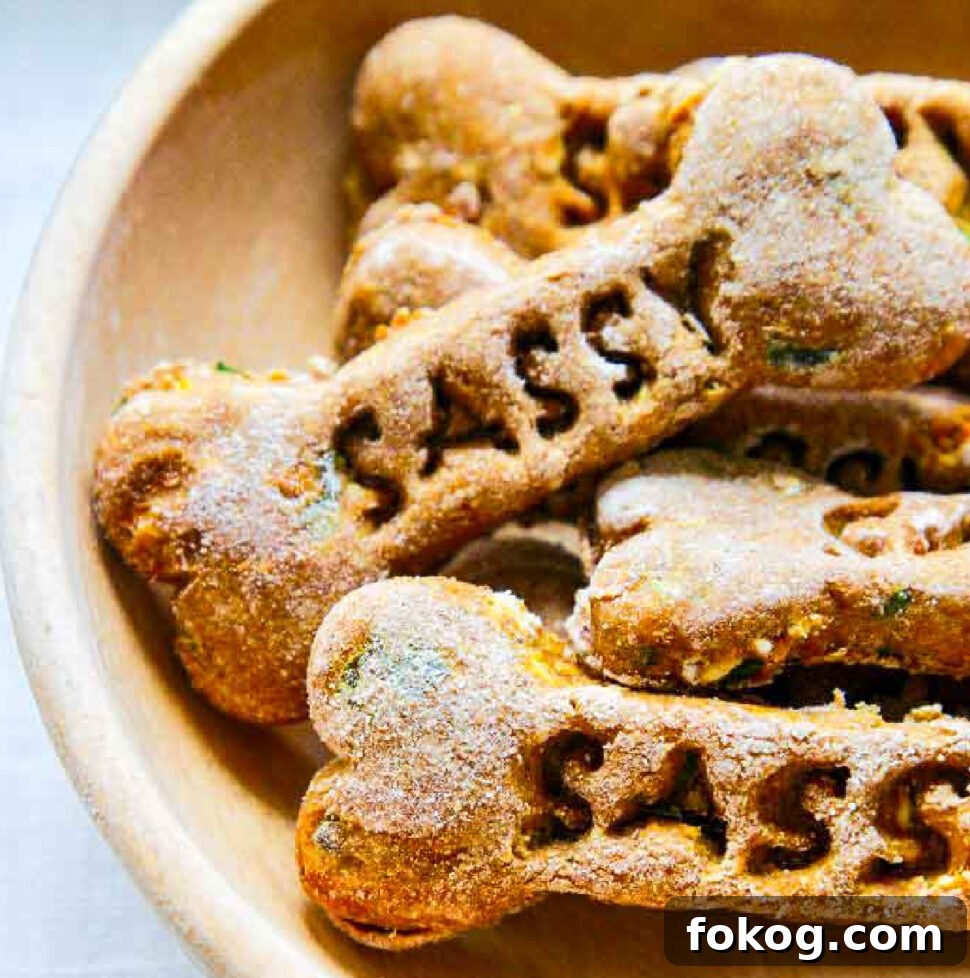 Homemade Dog Treat Recipes: Simple, Nutritious Snacks for Dogs 12 A wooden bowl with homemade dog treats