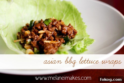 Asian BBQ Lettuce Wraps | @melaniebauer at Melanie Makes