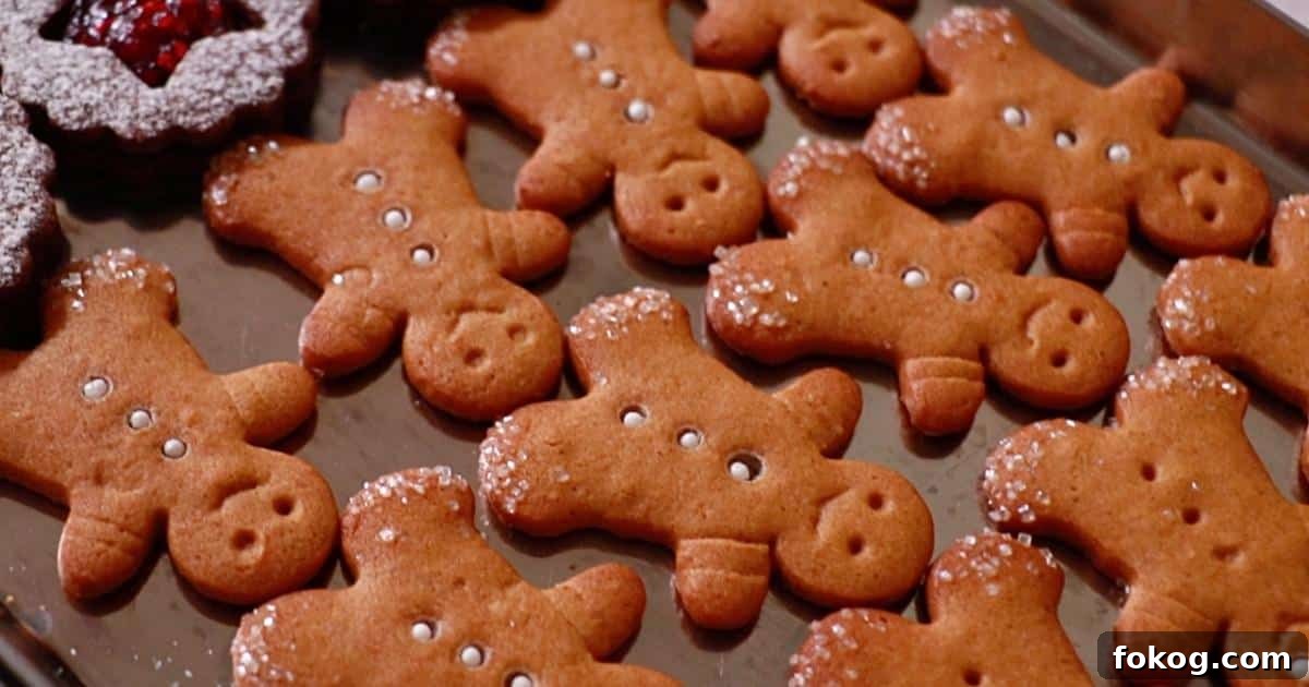 gingerbread men on a tray