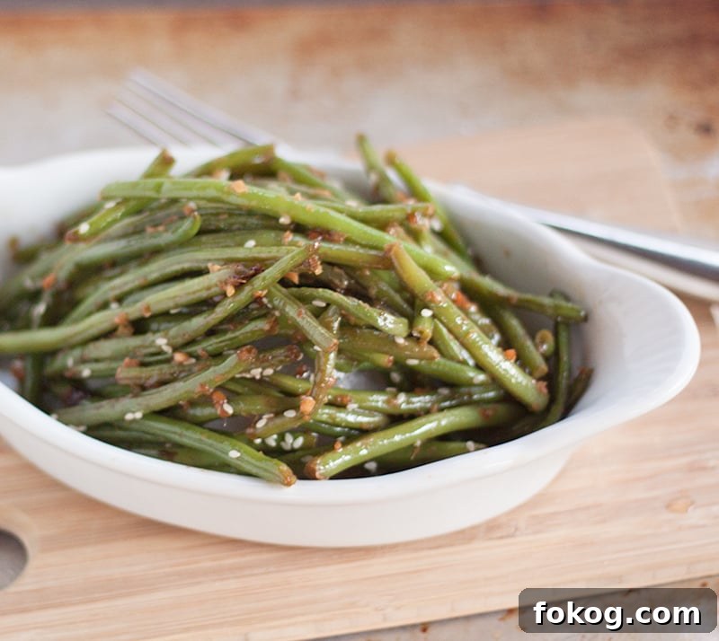 Garlic Stir-Fried Chinese Green Beans Recipe 2 Copycat PF Chang's Garlic Ginger Green Beans