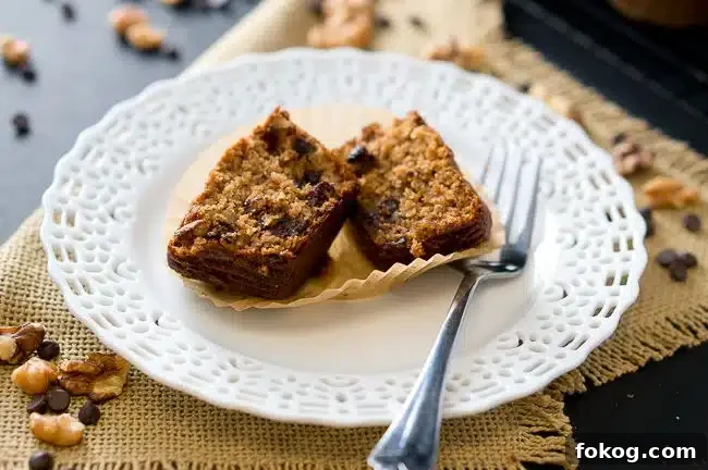 Paleo Banana Nut Chocolate Muffins