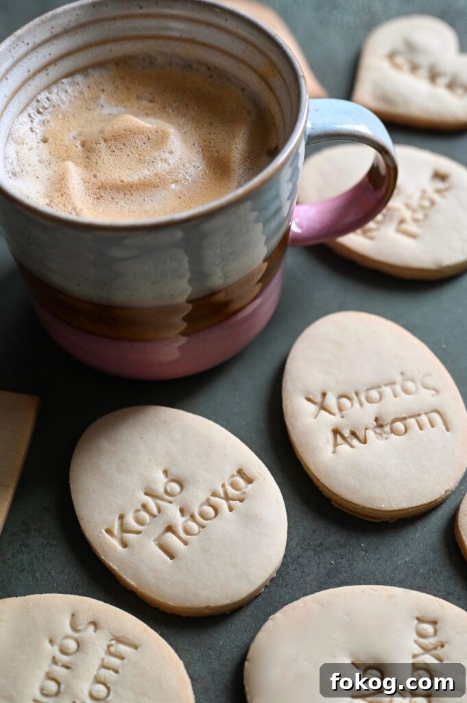 Very simple shortbread cookies that are perfect for Orthodox lent.