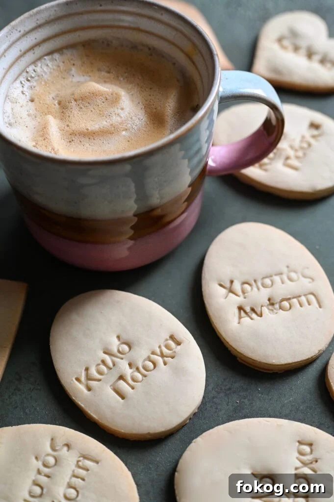 Very simple shortbread cookies that are perfect for Orthodox lent.