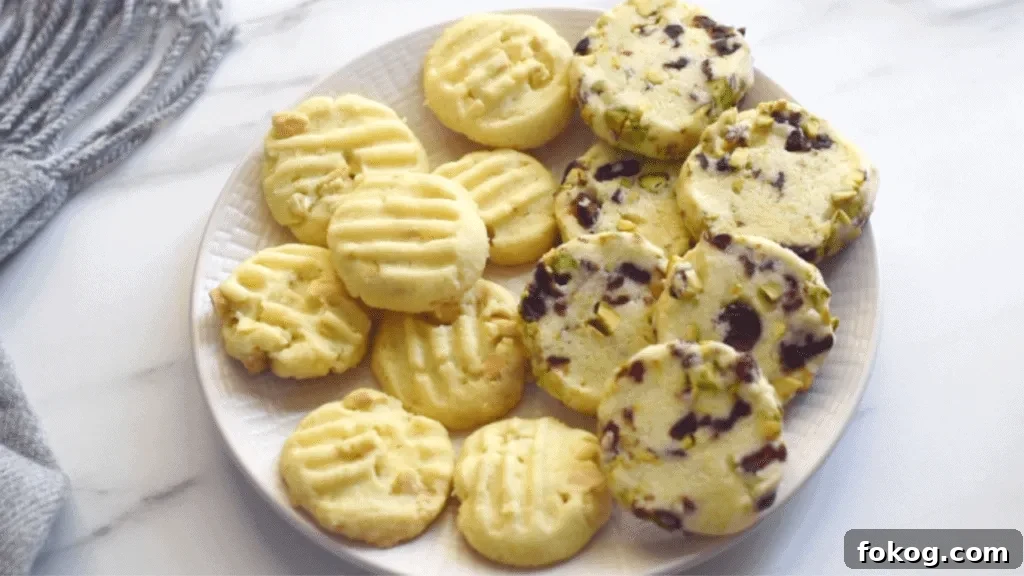 shortbread cookies made without baking powder or baking soda