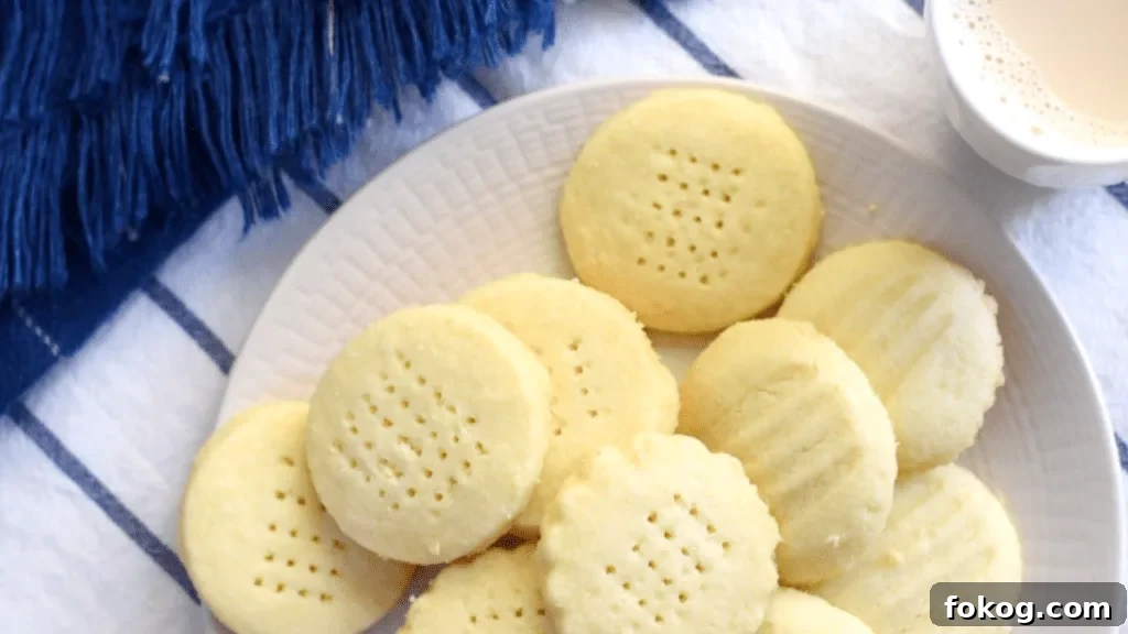 scottish shortbread cookie made without baking soda or baking powder