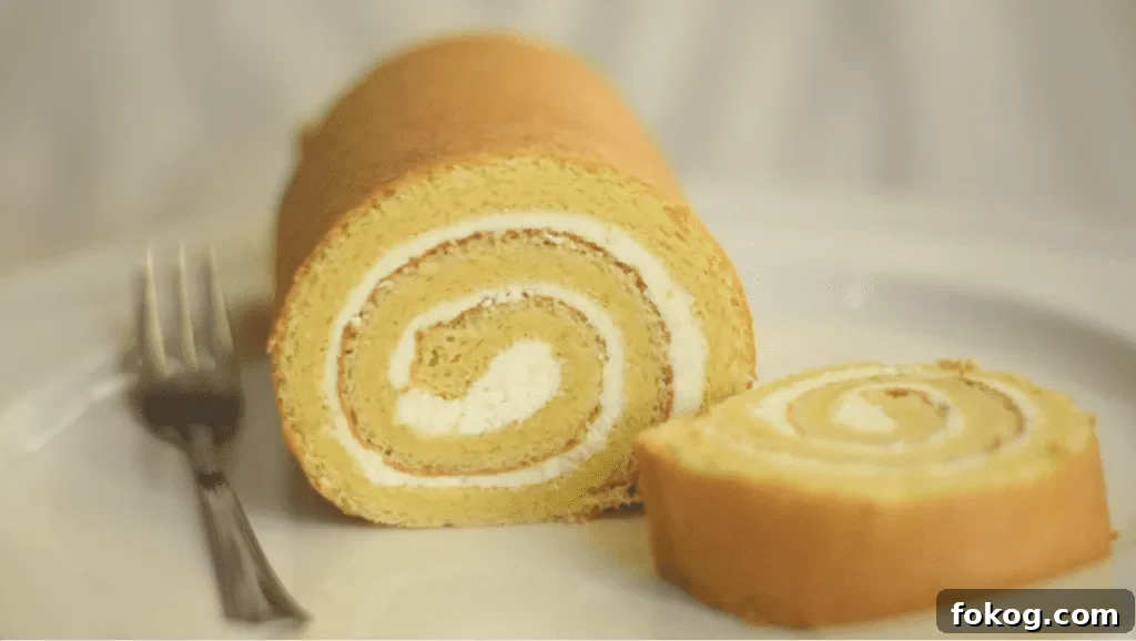 swiss roll recipe made without baking powder or baking soda
