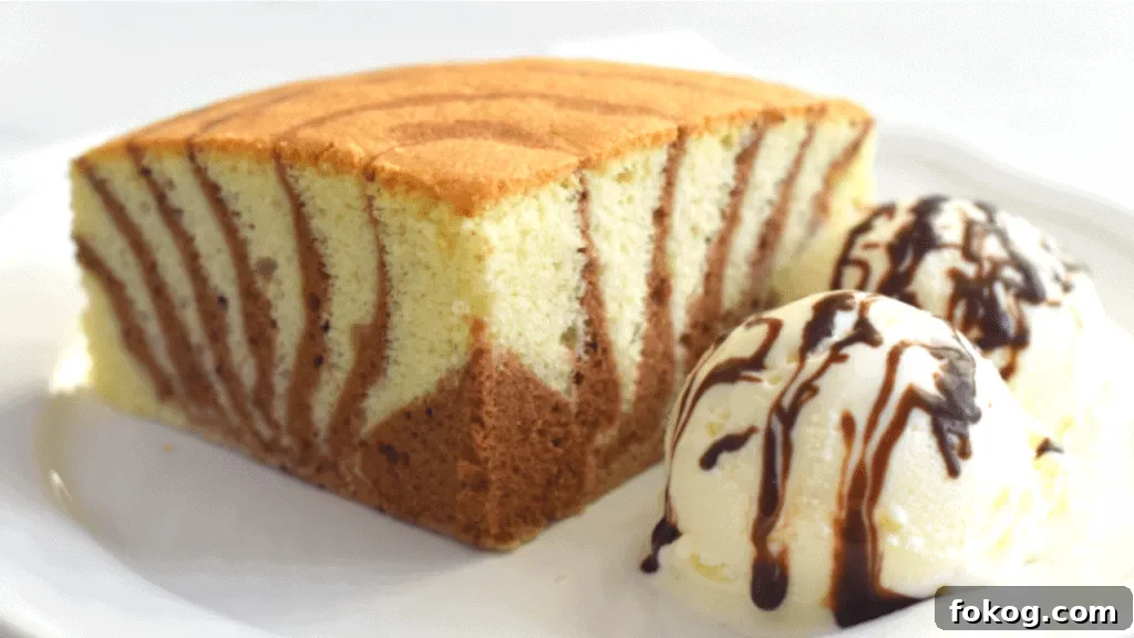 zebra cake made without baking powder or baking soda