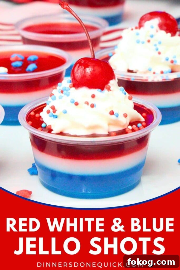 red white and blue jello shots recipe dinners done quick pinterest