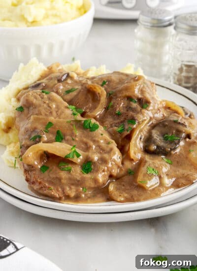 Cube steak crock pot.