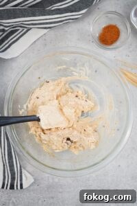 Use a spatula or wooden spoon to mix to combine