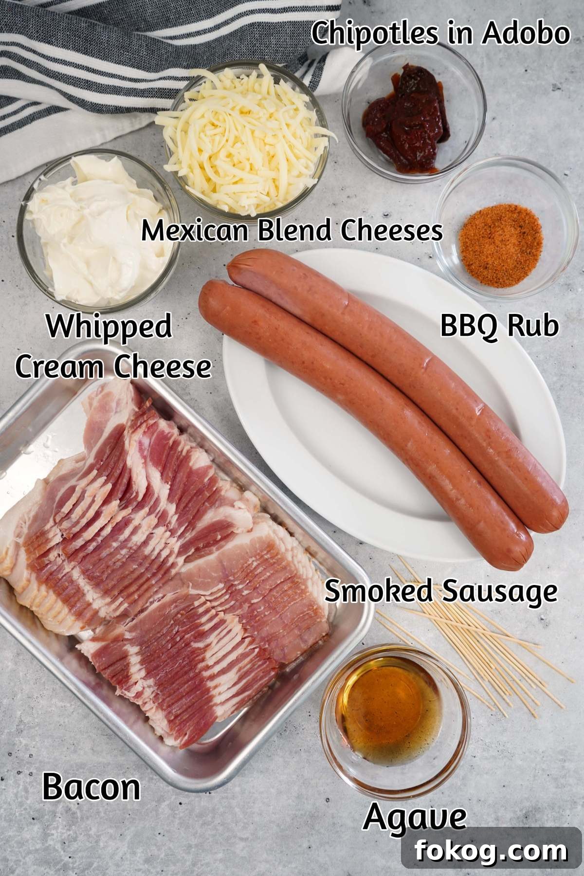 Pig shot labeled ingredients