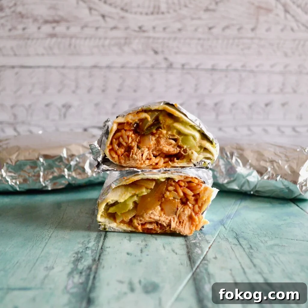 chicken burritos