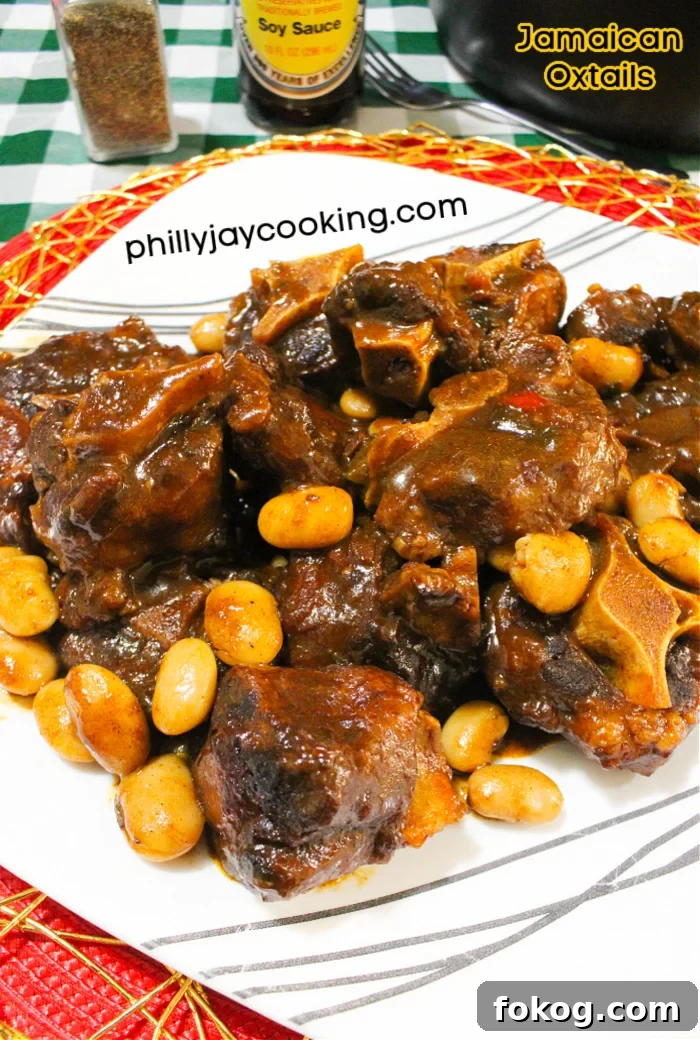 Authentic Jamaican Oxtails with Butter Beans: Flavorful Stew Recipe 10 Jamaican Oxtails Recipe