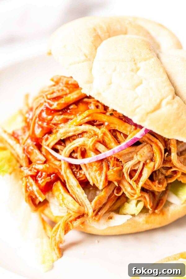 If you love pork try this Instant Pot Pulled Pork Sandwich recipe. Set and forget and within an hour you have juicy and soft pulled pork smothered in a thick barbecue sauce. Serve it on a Kaiser roll with lettuce and your favorite condiments. Great to serve for lunch or dinner.