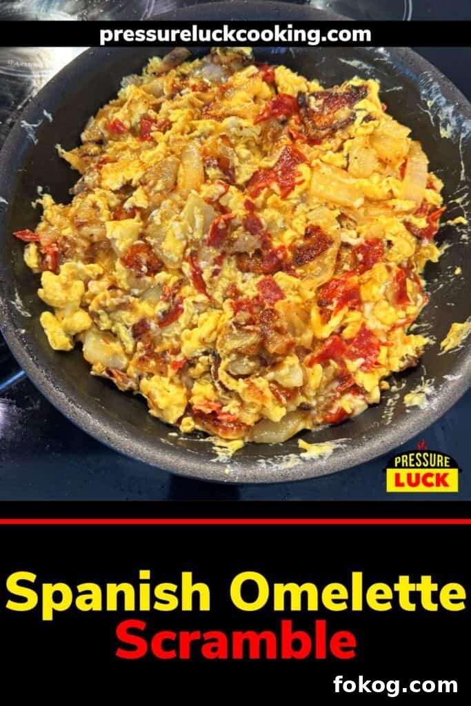 Spanish Omelette Scramble Recipe: Quick Tortilla Española Twist 2 Spanish Omelette Scramble