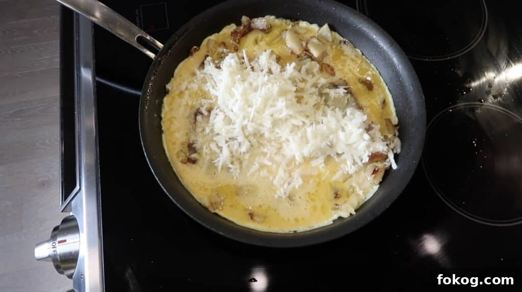 Spanish Omelette Scramble Recipe: Quick Tortilla Española Twist 17 adding Manchego